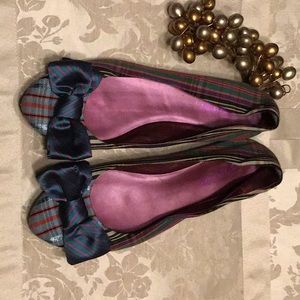 💫Plaid Flats with Bow Detail Women’s 10B